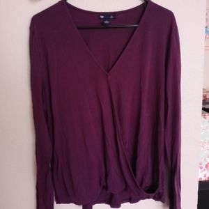 Dark purple long sleeve shirt
